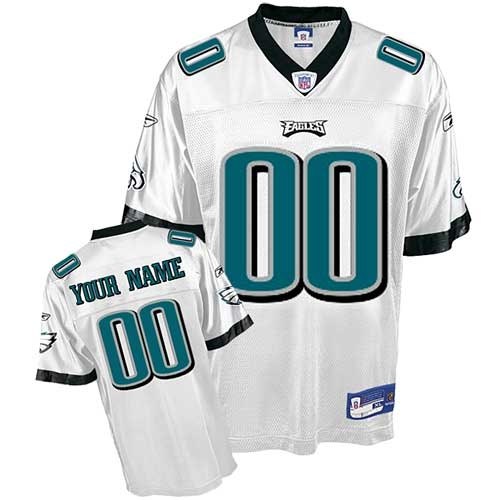 philadelphia eagles customized white jersey (s-5xl) philadelphia eagles customized white jersey (s-5xl)