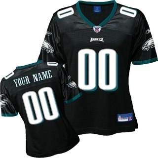 philadelphia eagles women customized black jersey philadelphia eagles women customized black jersey