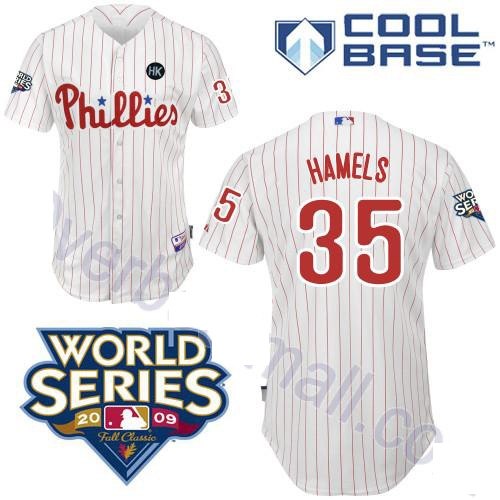philadelphia phillies 35 cole hamels white youth jerseys