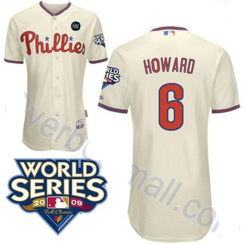 philadelphia phillies 6 ryan howard cream youth jerseys philadelphia phillies 6 ryan howard cream youth jerseys