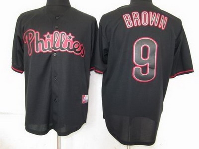 philadephia phillies 9# domonic brown pitch black fashion jersey (1) philadephia phillies 9# domonic brown pitch black fashion jersey (1)