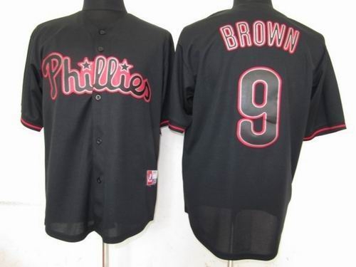 philadephia phillies 9 domonic brown pitch black fashion jersey (1) philadephia phillies 9 domonic brown pitch black fashion jersey (1)