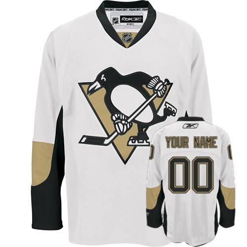 pittsburgh penguins white customized hockey jersey pittsburgh penguins white customized hockey jersey