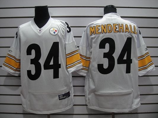 pittsburgh steelers #34 mendenhall white jerseys