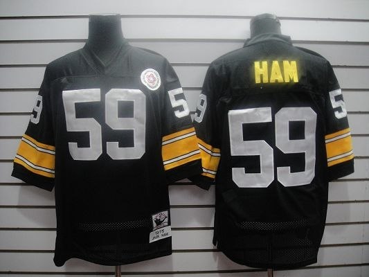 pittsburgh steelers #59 ham black