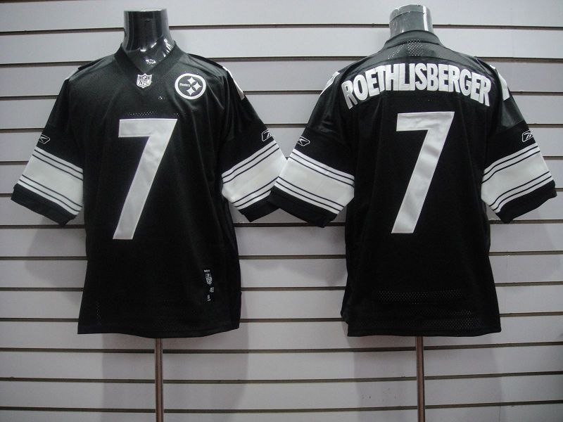 pittsburgh steelers #7 roethlisberger black specter style