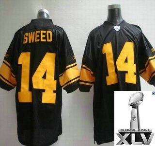 pittsburgh steelers 14 limas sweed black jersey {2011 super bowl xlv }1