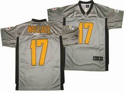 pittsburgh steelers 17 mike wallace gray shadow jerseys