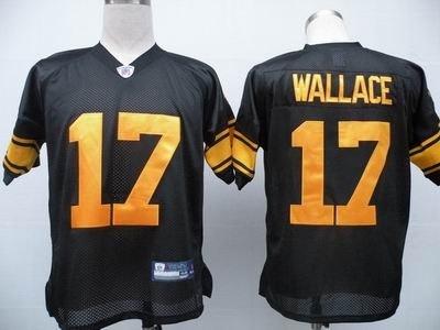 pittsburgh steelers 17 mike wallace team color black