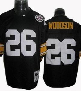 pittsburgh steelers 26 rod woodson throwback jerseys black