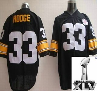 pittsburgh steelers 33 hodge black throwback jerseys {2011 super bowl xlv }