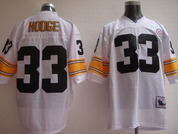 pittsburgh steelers 33 hodge white throwback jerse