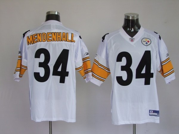 pittsburgh steelers 34 rashard mendenhall white