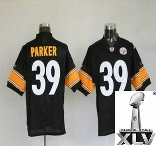 pittsburgh steelers 39 willie parker black jerseys {2011 super bowl xlv }