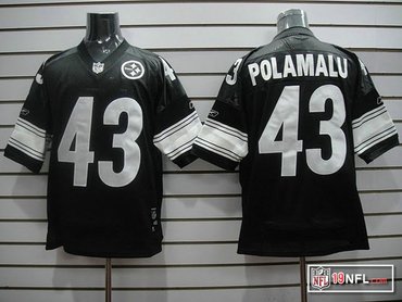 pittsburgh steelers 43 troy polamalu black jerseys