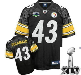 pittsburgh steelers 43 troy polamalu super bowl xliii team color jerseys {2011 super bowl xlv } pittsburgh steelers 43 troy polamalu super bowl xliii team color jerseys {2011 super bowl xlv }