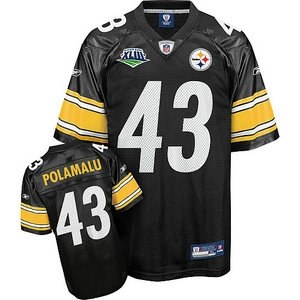 pittsburgh steelers 43 troy polamalu super bowl xliii team color jerseys
