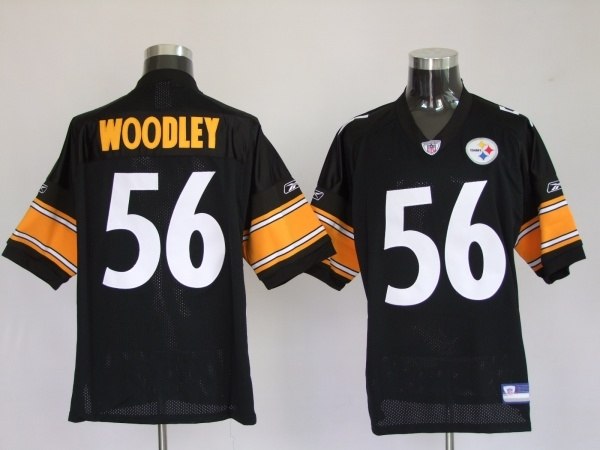 pittsburgh steelers 56 lamarr woodley black (white number)