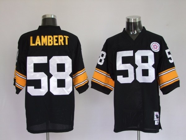pittsburgh steelers 58 jack lambert black (white number)