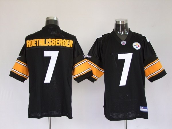 pittsburgh steelers 7 ben roethlisberger black(white number)