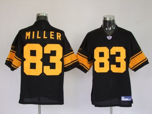 pittsburgh steelers 83 heath miller white (yellow number)
