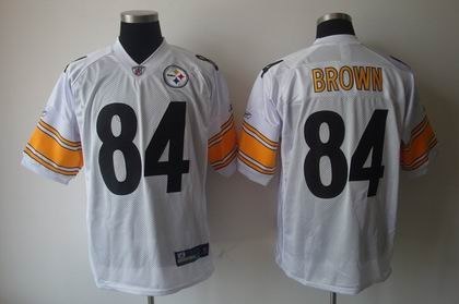 pittsburgh steelers 84 antonio brown white jerseys