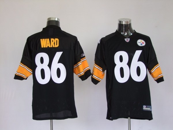pittsburgh steelers 86 hines ward black (white number)