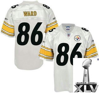 pittsburgh steelers 86 hines ward white {2011 super bowl xlv }