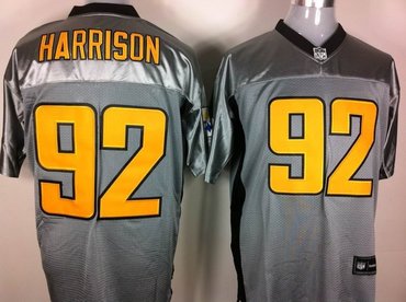 pittsburgh steelers 92 james harrison gray shadow jerseys