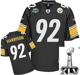pittsburgh steelers 92 james harrison super bowl xliii team color {2011 super bowl xlv }1 pittsburgh steelers 92 james harrison super bowl xliii team color {2011 super bowl xlv }1