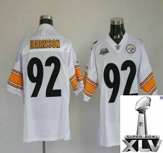pittsburgh steelers 92 james harrison super bowl xliii white jerseys {2011 super bowl xlv }1 pittsburgh steelers 92 james harrison super bowl xliii white jerseys {2011 super bowl xlv }1