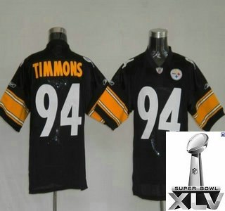 pittsburgh steelers 94 lawrence timmons black jerseys {2011 super bowl xlv }