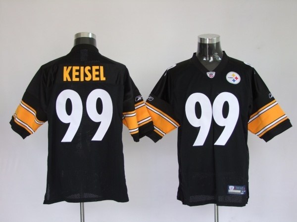 pittsburgh steelers 99 keisel black (white number)