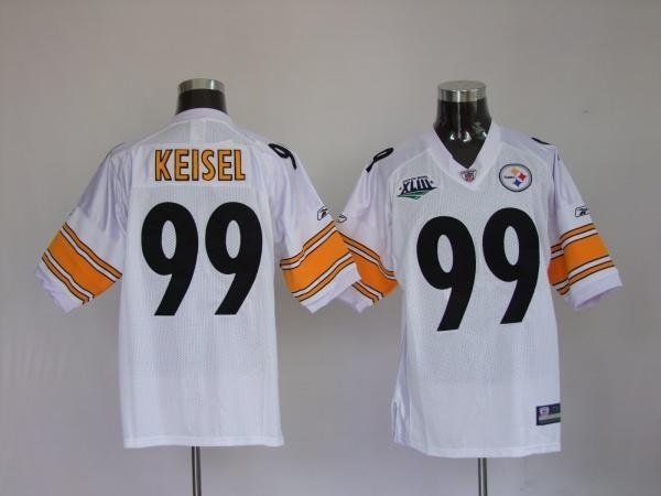 pittsburgh steelers 99 keisel white jerseys