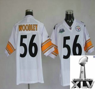 pittsburgh steelers lamarr woodley 56 white jerseys {2011 super bowl xlv }