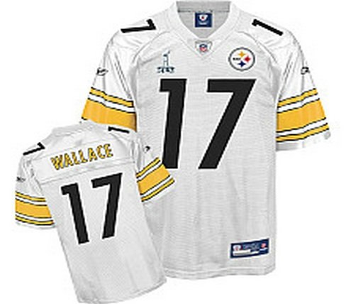 pittsburgh steelers mike wallace 17 super bowl xlv white jersey