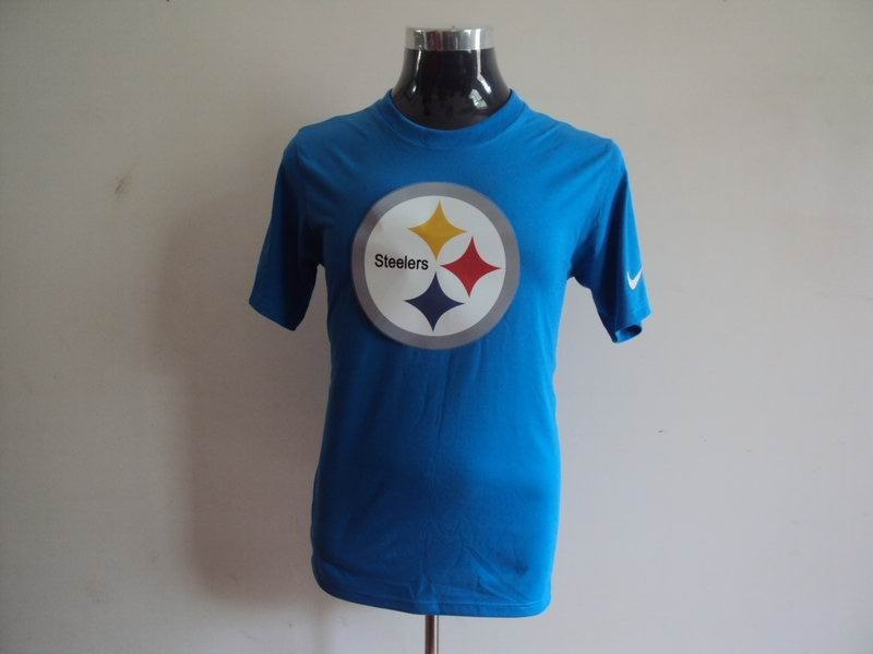 pittsburgh steelers sideline legend authentic logo dri-fit t-shirt l.blue