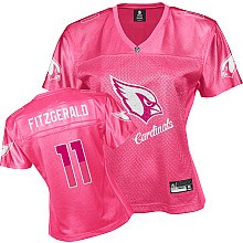 NFL Arizona Cardinals 11# larry fitzgerald women's pink fem fan jersey NFL Arizona Cardinals 11# larry fitzgerald women's pink fem fan jersey