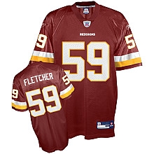 NFL washington redskins 59# london fletcher replica team color jersey
