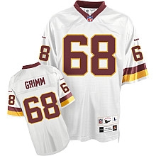 NFL washington redskins 68# russ grimm premier throwback white jersey