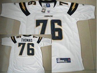 san diego chargers #76 cam thomas white jersey