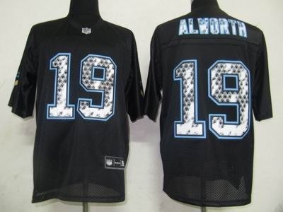 san diego chargers 19 lance alworth black united sideline