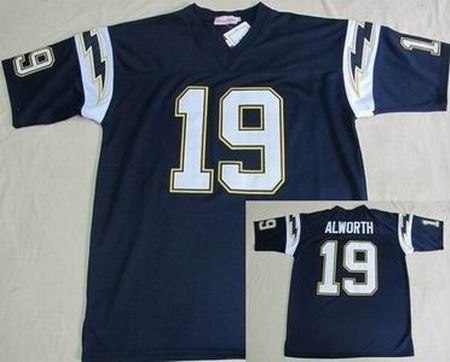 san diego chargers 19 lance alworth dk blue throwback