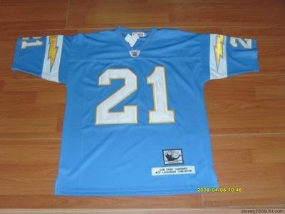san diego chargers 21 l tomlinson light blue throwback jerseys