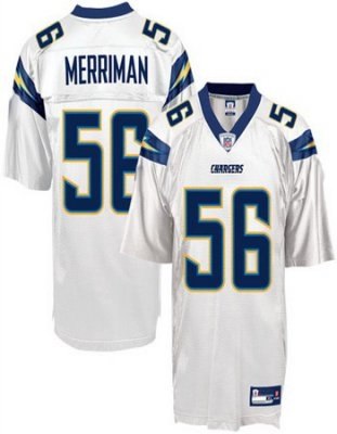 san diego chargers 56# shawne merriman white