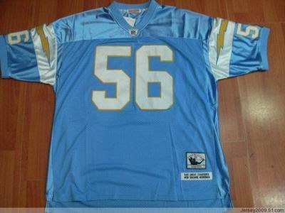 san diego chargers 56 shawne merriman throwback light blue jerseys