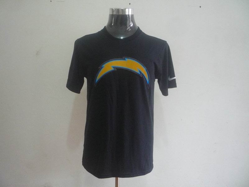 san diego chargers sideline legend authentic logo dri-fit t-shirt black