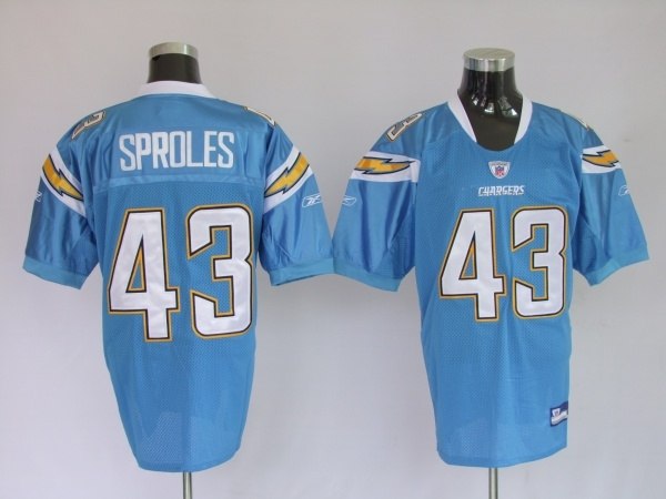 san diego chrger 43 darren sproles baby blue