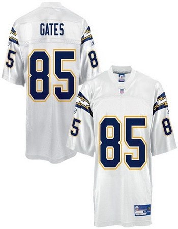 san diego chrgers #85 antonio gates white jersey