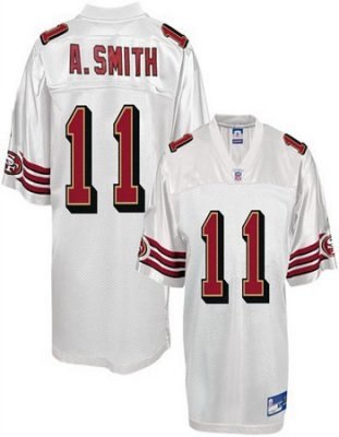 san francisco 49ers #11 alex smith white